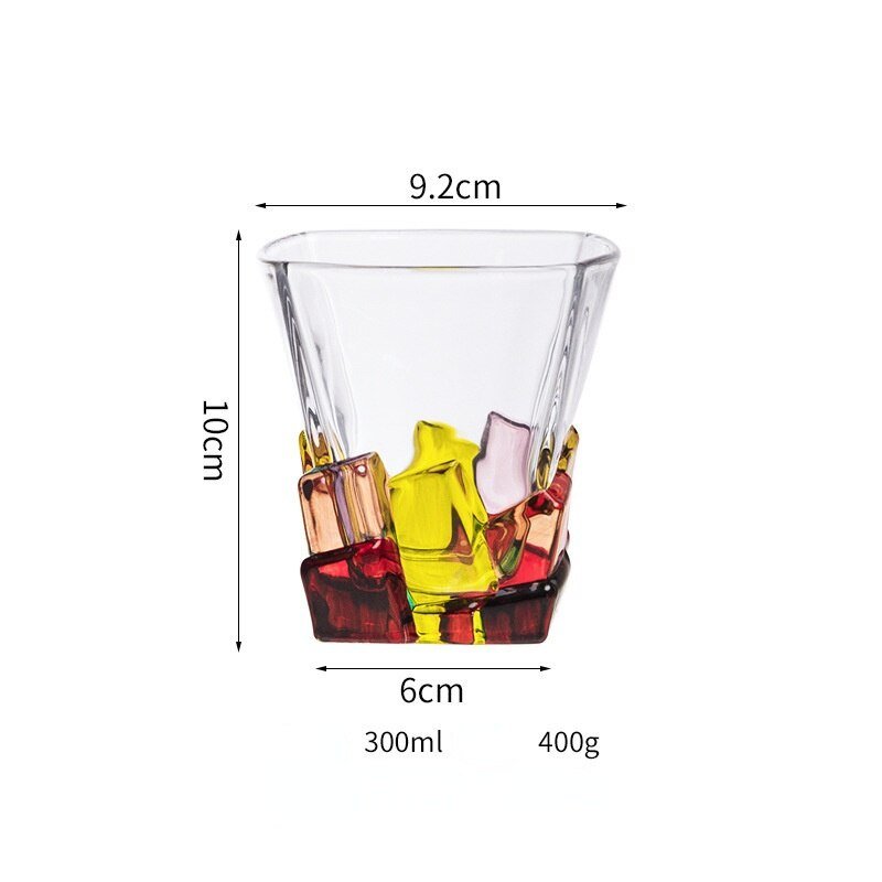 Italy Crystal Color Whiskey Cup - Casatrail.com