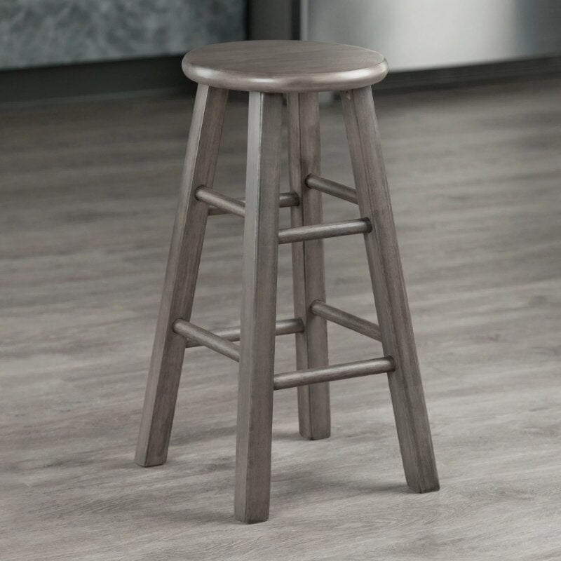 Ivy 24" Rustic Gray Counter Stool for Bars - Casatrail.com