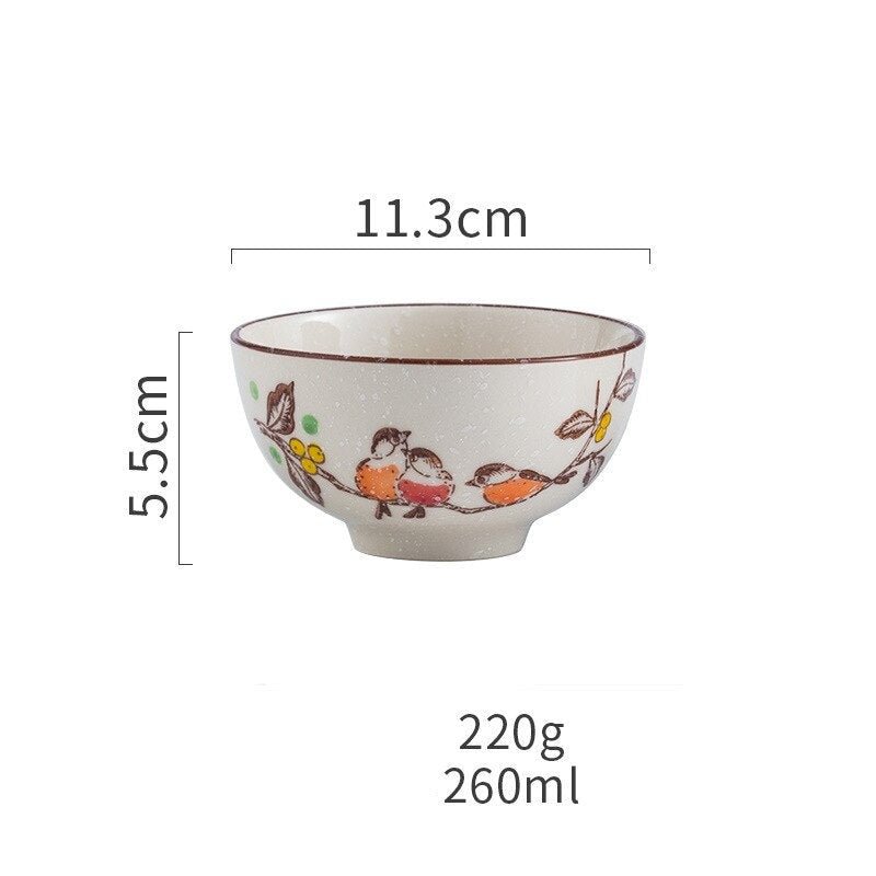 Japanese Antique High - foot Rice Bowl - Casatrail.com