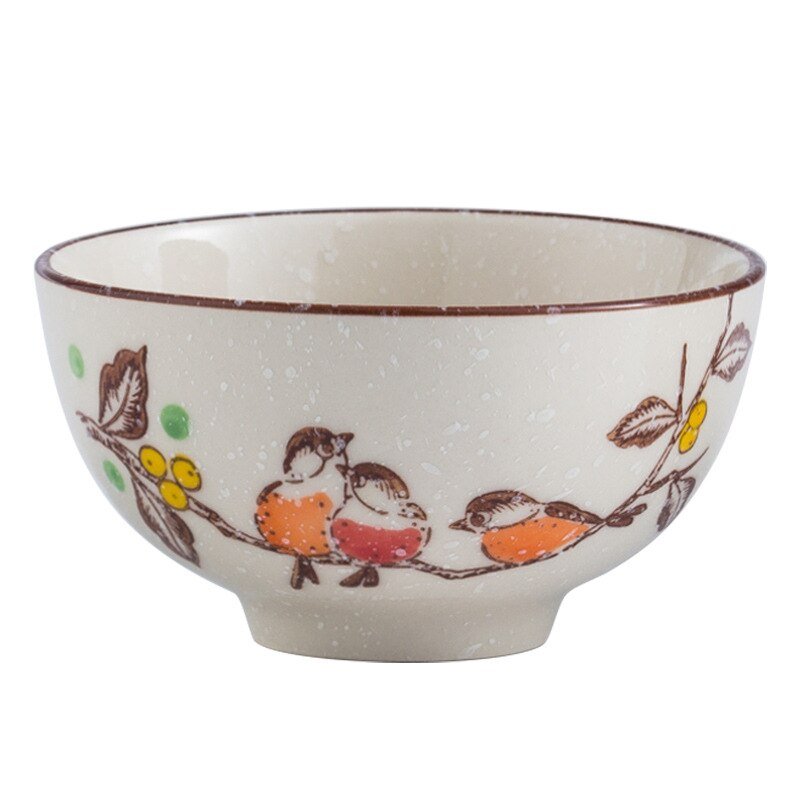 Japanese Antique High - foot Rice Bowl - Casatrail.com