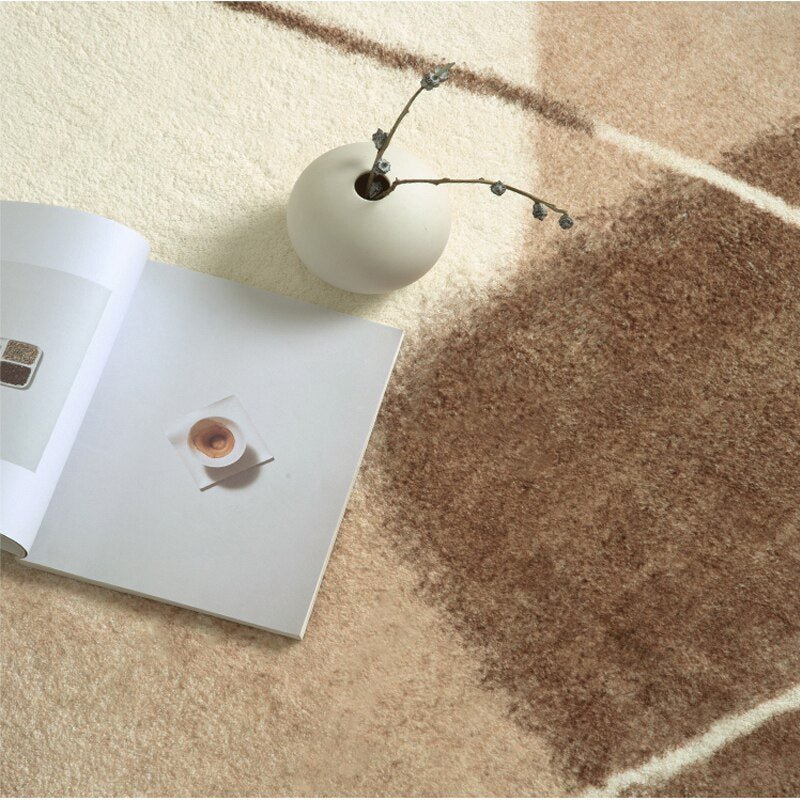 Japanese Cashmere Brown Area Rug - Casatrail.com