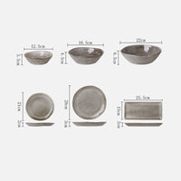 Thumbnail for Japanese Ceramic Dinner Plate Rice Bowl Food Tray - Casatrail.com