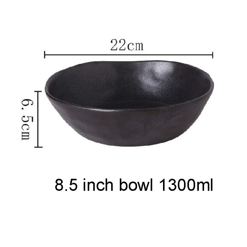 Japanese Ceramic Dinner Plate Rice Bowl Food Tray - Casatrail.com