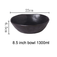 Thumbnail for Japanese Ceramic Dinner Plate Rice Bowl Food Tray - Casatrail.com