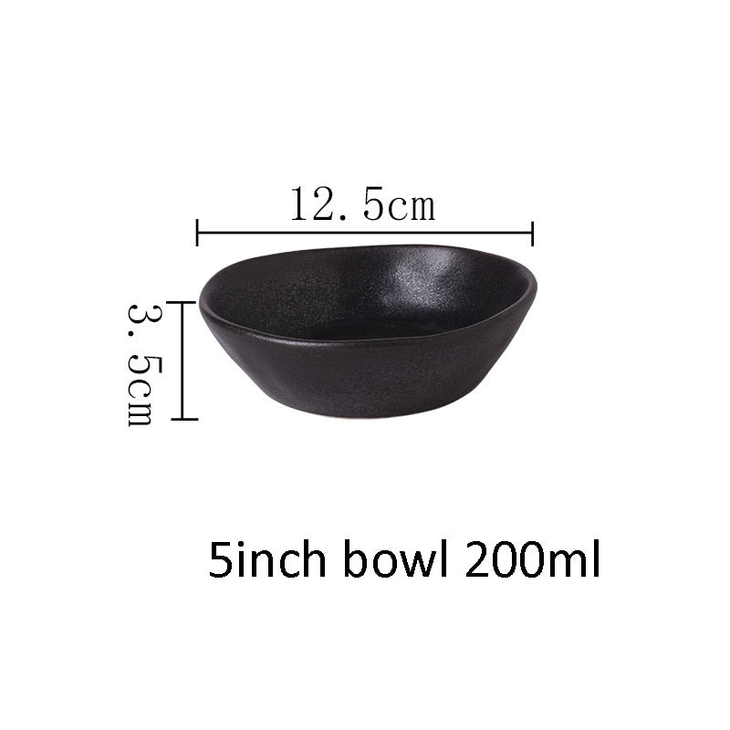 Japanese Ceramic Dinner Plate Rice Bowl Food Tray - Casatrail.com