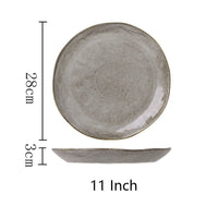 Thumbnail for Japanese Ceramic Dinner Plate Rice Bowl Food Tray - Casatrail.com