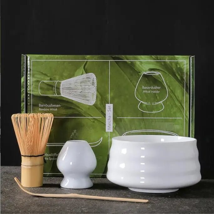 Japanese Matcha Set with Bamboo Whisk & Teaspoon - Casatrail.com