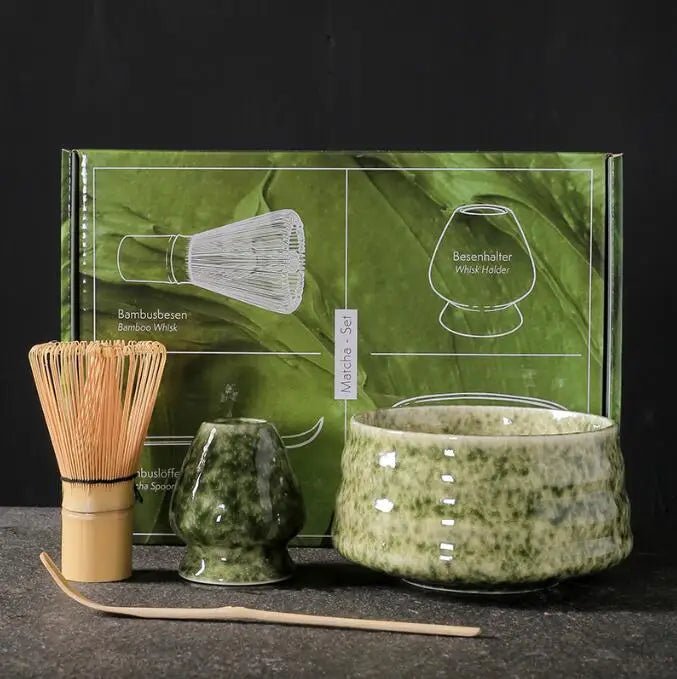 Japanese Matcha Set with Bamboo Whisk & Teaspoon - Casatrail.com