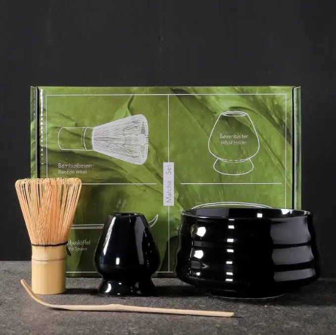 Japanese Matcha Set with Bamboo Whisk & Teaspoon - Casatrail.com