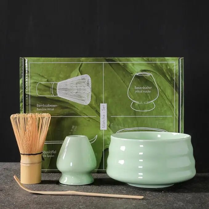 Japanese Matcha Set with Bamboo Whisk & Teaspoon - Casatrail.com