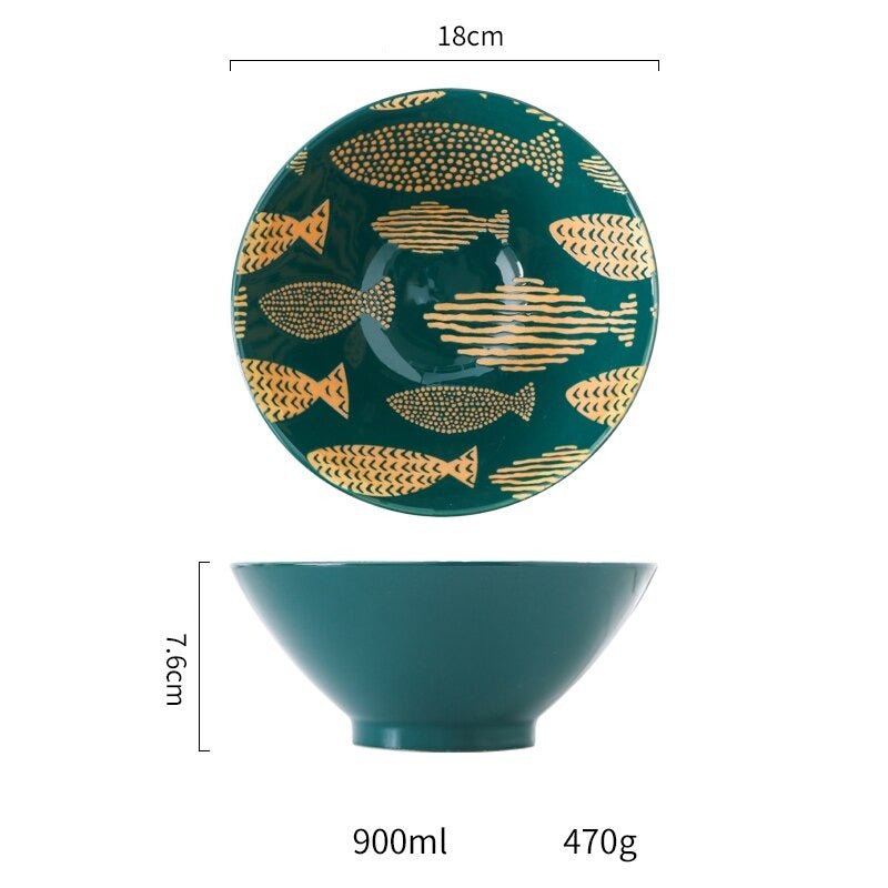 Japanese Ramen Bowl - Ceramic Tableware - Casatrail.com