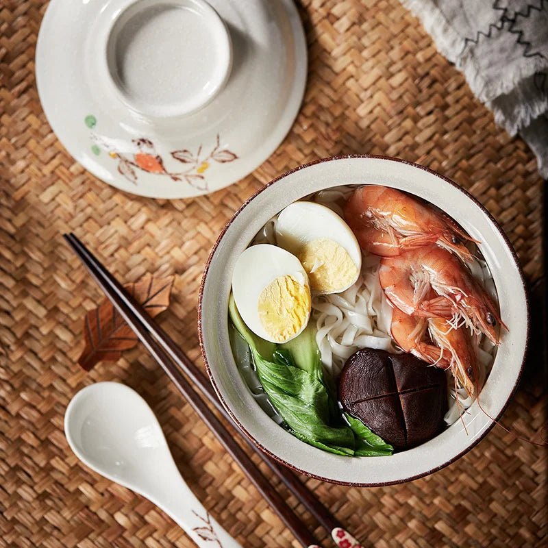 Japanese Ramen Bowl With Lid - Casatrail.com