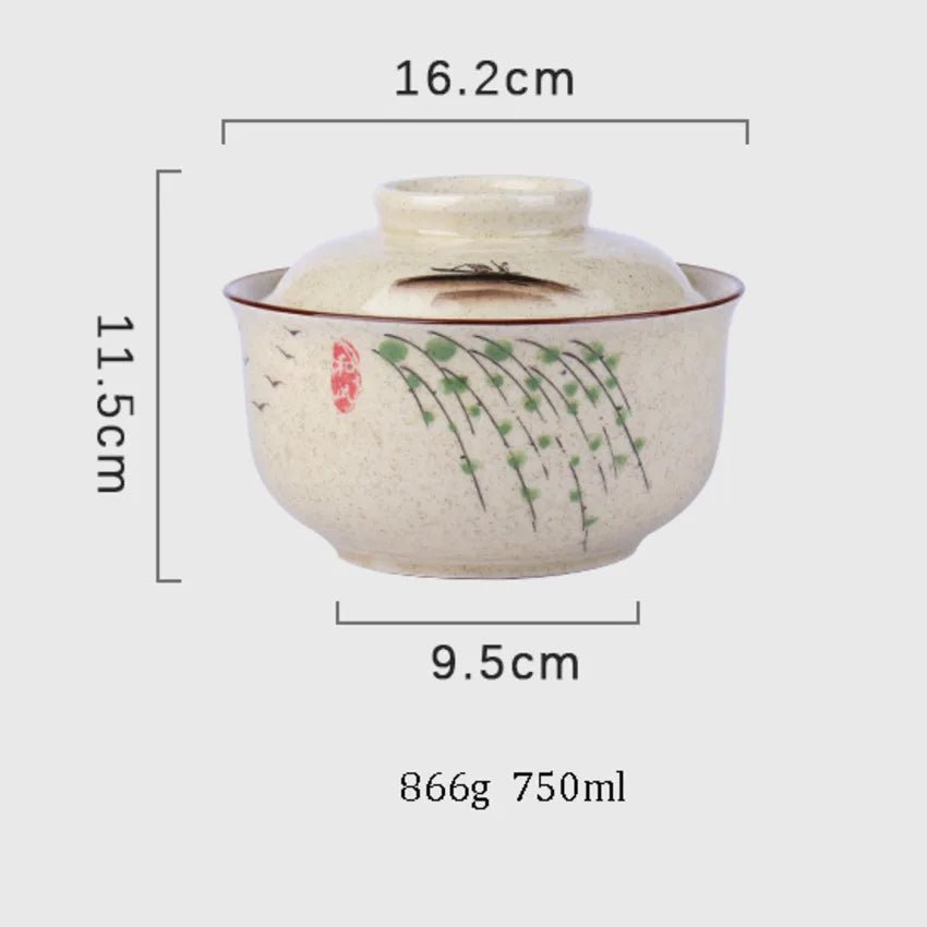 Japanese Ramen Bowl With Lid - Casatrail.com