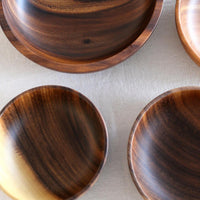 Thumbnail for Japanese Round Wooden Fruit Salad Bowl - Casatrail.com