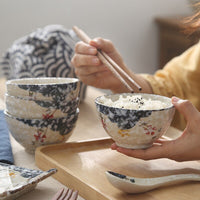 Thumbnail for Japanese Style Colored Pottery Bowl - Casatrail.com