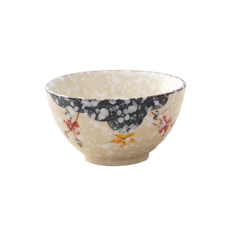 Japanese Style Colored Pottery Bowl - Casatrail.com