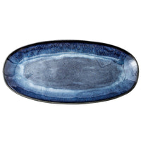 Thumbnail for Japanese Style Kiln Cat Tye Blue Fish Plate - Casatrail.com