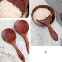 Thumbnail for Japanese - style Wood Rice Spoon - Casatrail.com