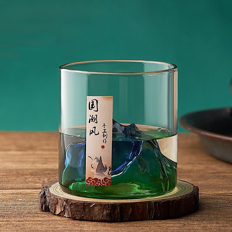 Japanese Whiskey Glass with 3D Vodka Design - Casatrail.com