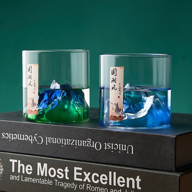 Japanese Whiskey Glass with 3D Vodka Design - Casatrail.com