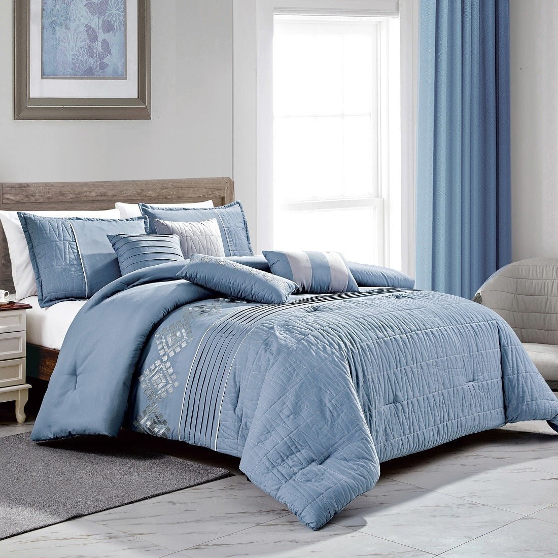 Kaede Embroidered Comforter Set - Casatrail.com