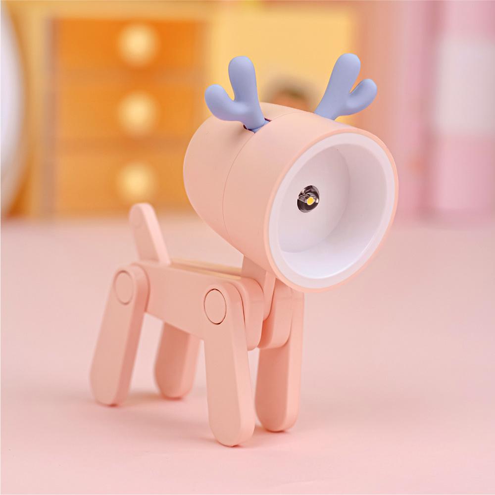 Kawaii Dog and Deer Shape Small Table Lamp - Casatrail.com