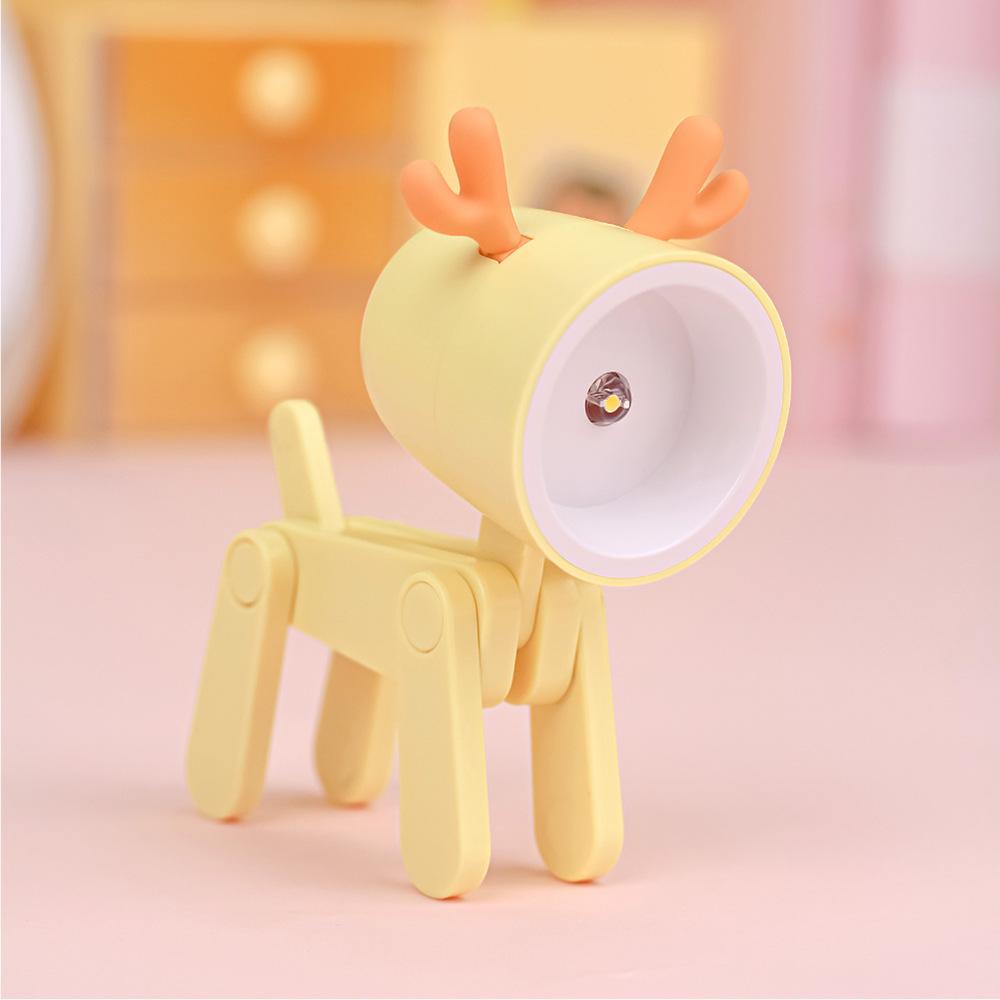 Kawaii Dog and Deer Shape Small Table Lamp - Casatrail.com