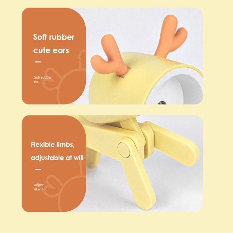 Kawaii Dog and Deer Shape Small Table Lamp - Casatrail.com