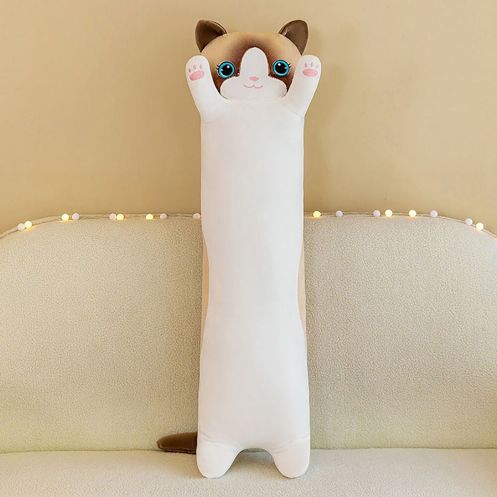 Kawaii Long Cat Plush Pillow - Casatrail.com