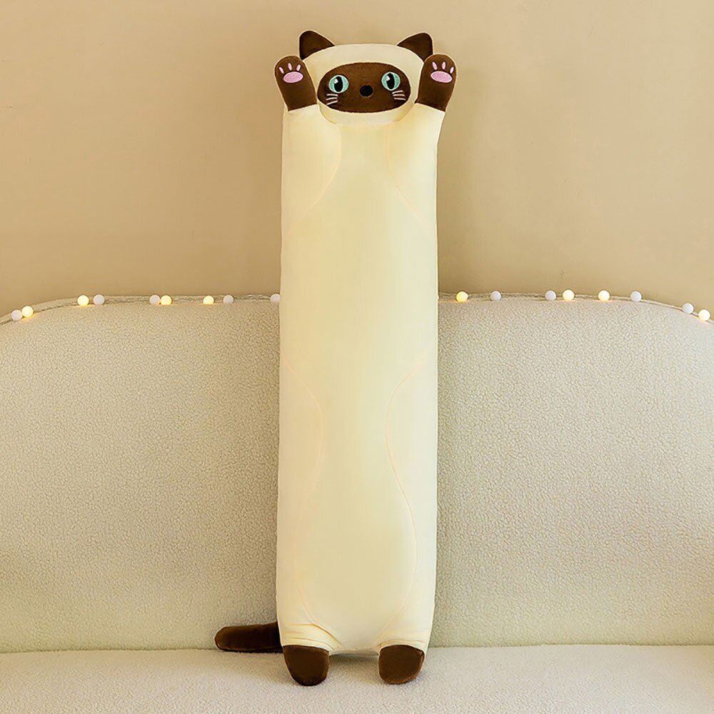 Kawaii Long Cat Plush Pillow - Casatrail.com