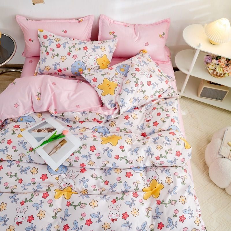 Kawaii Sheets and Pillowcases Quilt Bedding Set - Casatrail.com