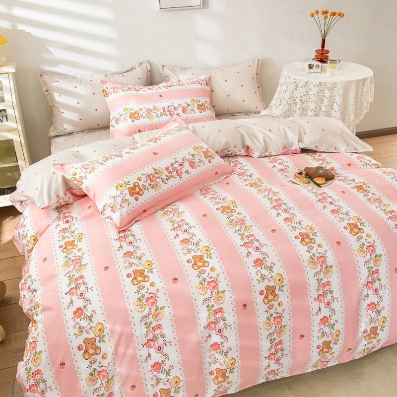 Kawaii Sheets and Pillowcases Quilt Bedding Set - Casatrail.com