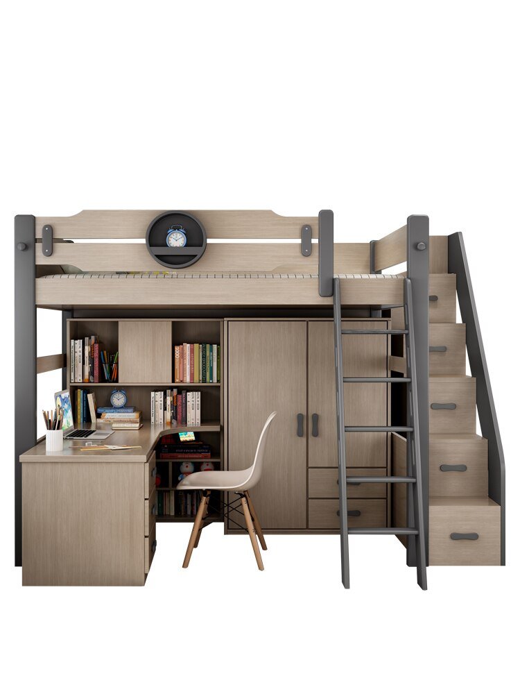 Kids Bunk Bedroom Furniture with Under Bed Desk - Casatrail.com