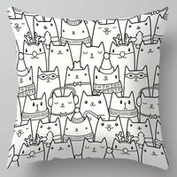 Thumbnail for Kids Cute Cartoon Cat Print Plush Sofa Pillows - Casatrail.com