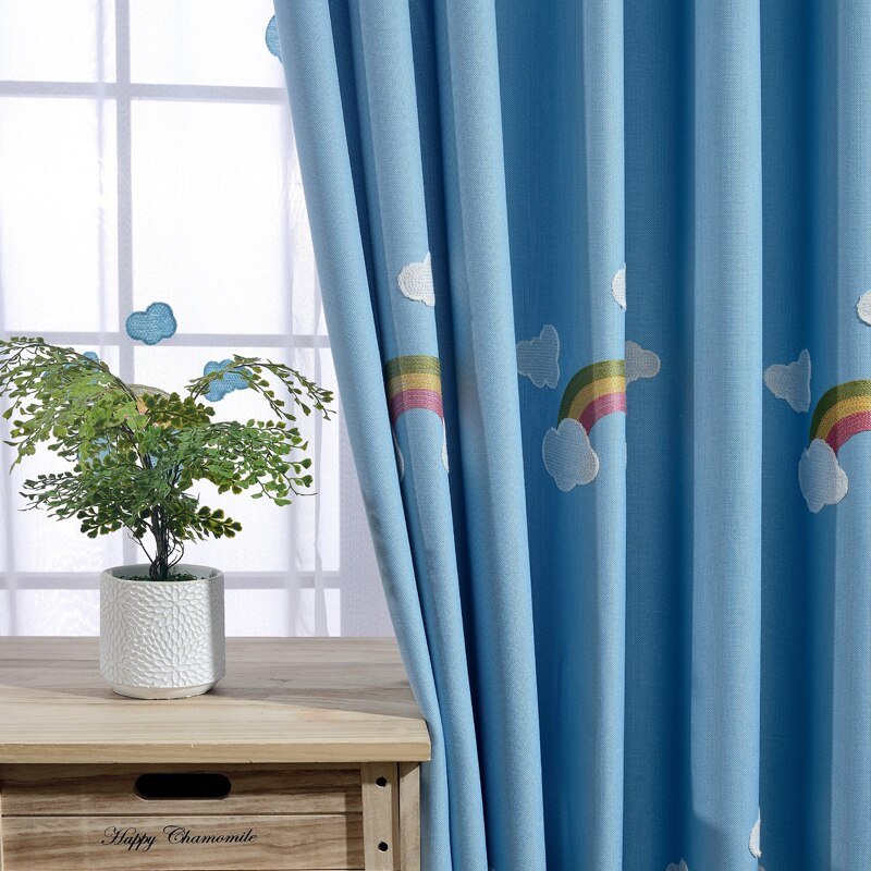 Kids Embroidered Blackout Curtain - Casatrail.com