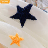 Thumbnail for Kids Embroidered Star Moon Curtains - Casatrail.com