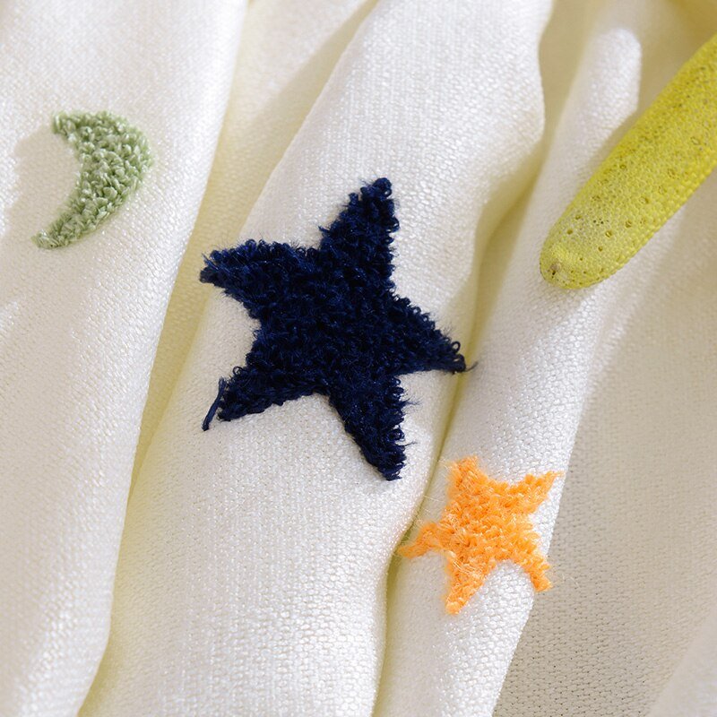 Kids Embroidered Star Moon Curtains - Casatrail.com