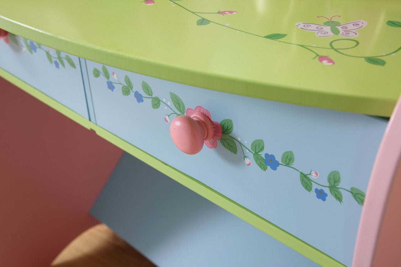 Kids Fairy Dressing Table with Chair - Casatrail.com