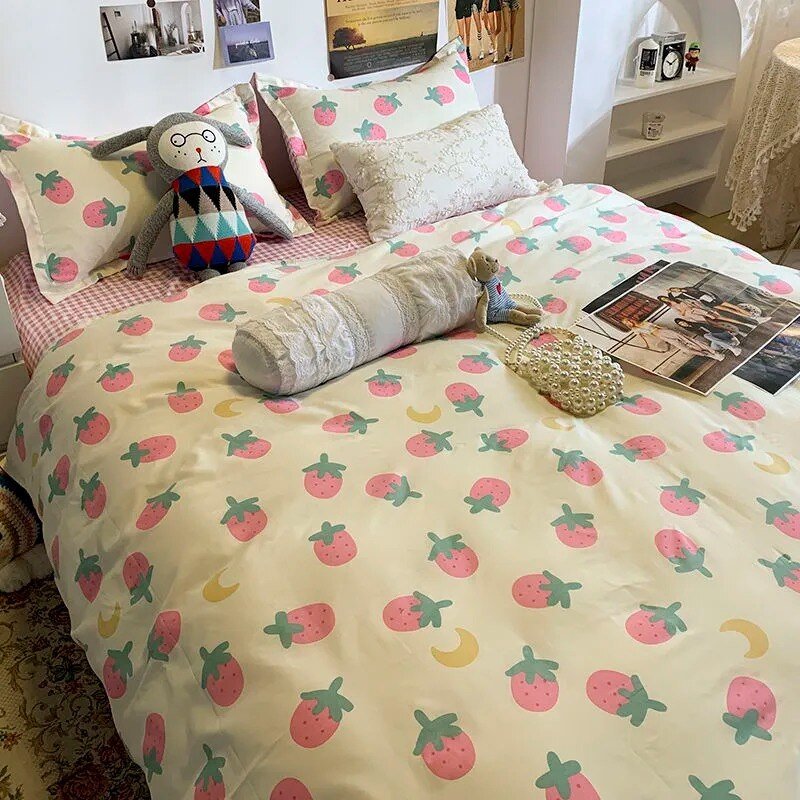 Kids Full Queen Bedding Set: Duvet and Sheets - Casatrail.com