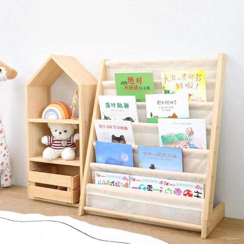 Kids Multi - layer Solid Wood Toy Storage Shelf - Casatrail.com