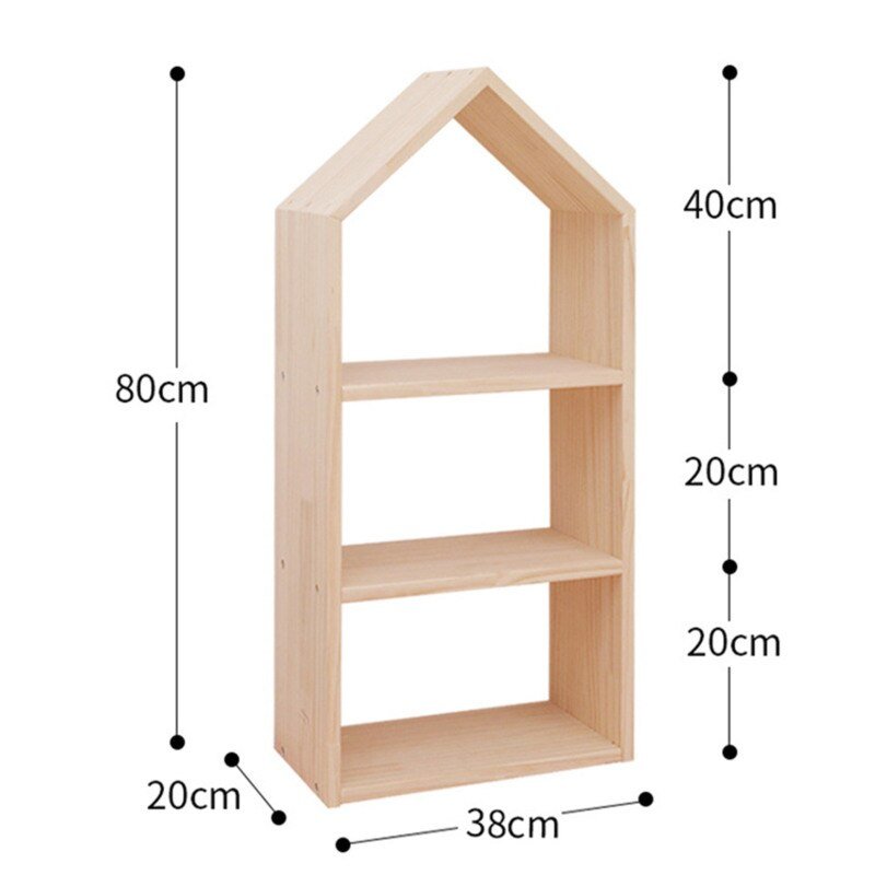 Kids Multi - layer Solid Wood Toy Storage Shelf - Casatrail.com