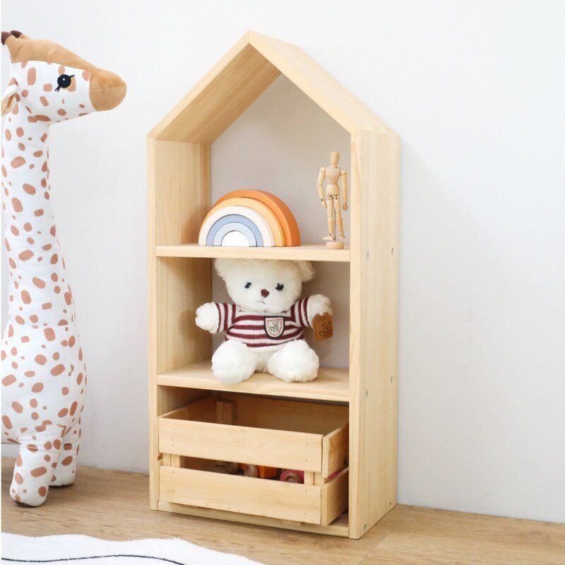 Kids Multi - layer Solid Wood Toy Storage Shelf - Casatrail.com