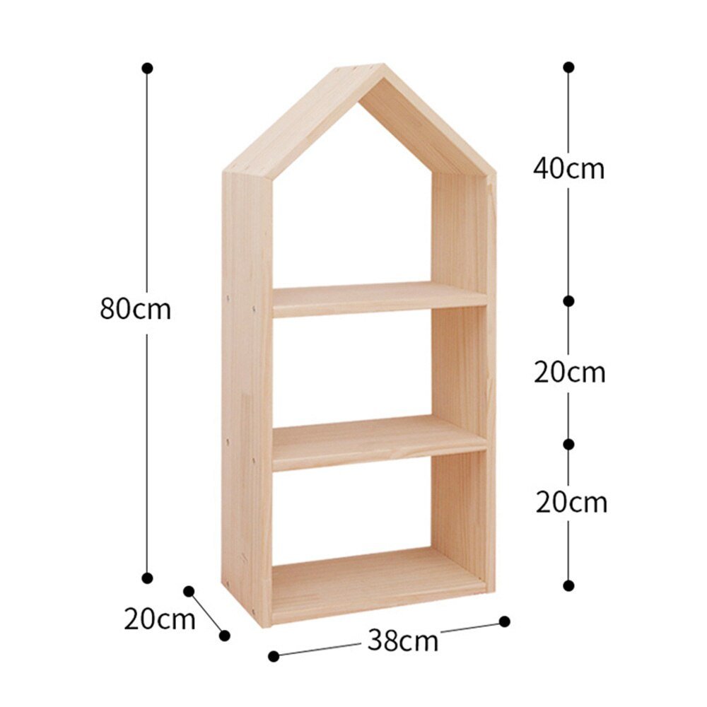 Kids Multi - layer Solid Wood Toy Storage Shelf - Casatrail.com