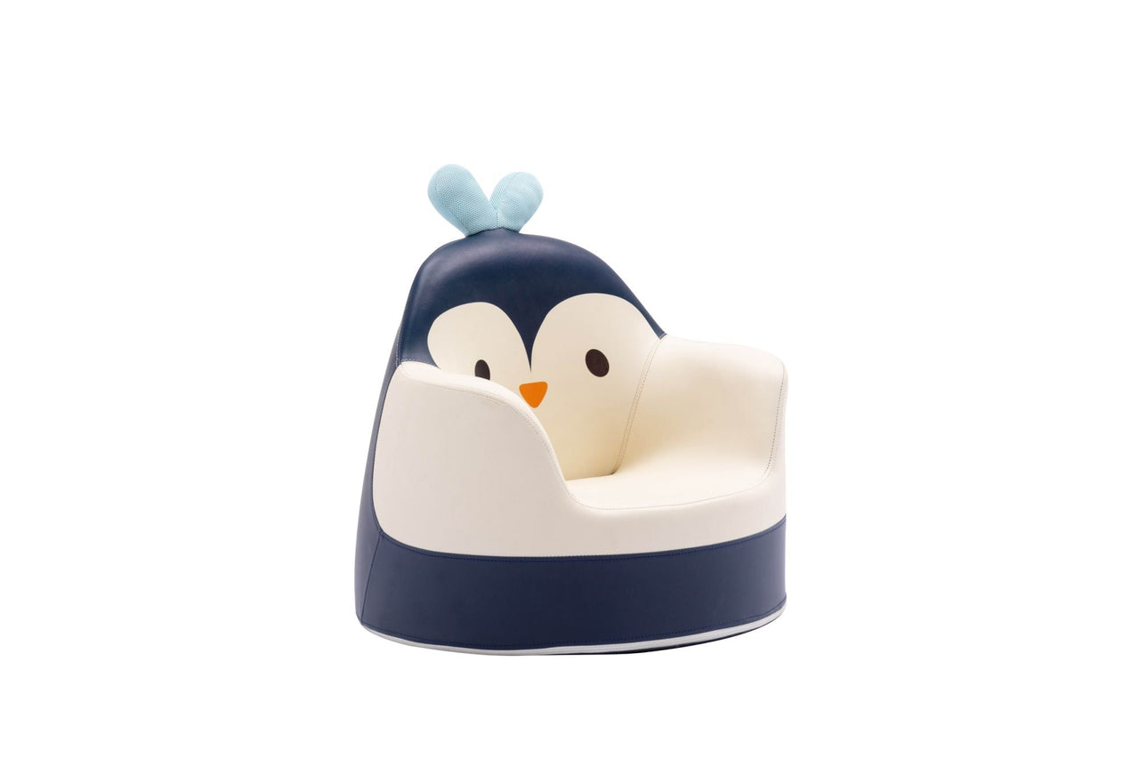 Kids Plush Chair - Blue Penguin - Casatrail.com