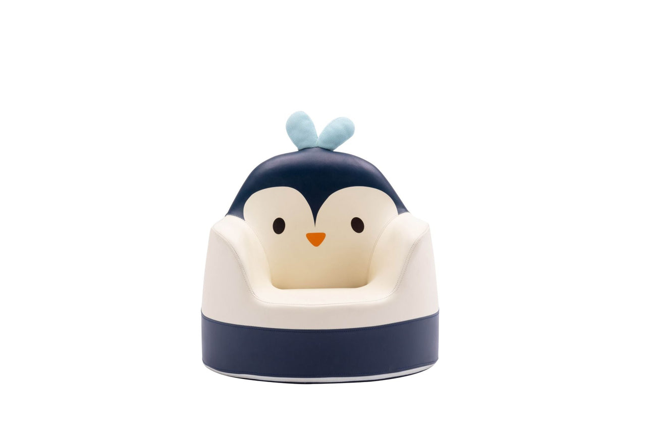 Kids Plush Chair - Blue Penguin - Casatrail.com