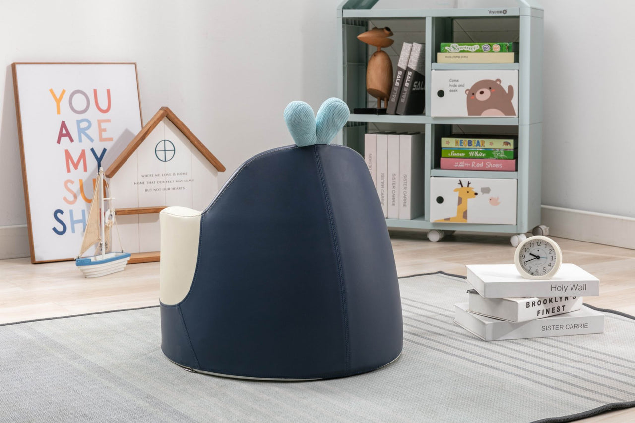 Kids Plush Chair - Blue Penguin - Casatrail.com