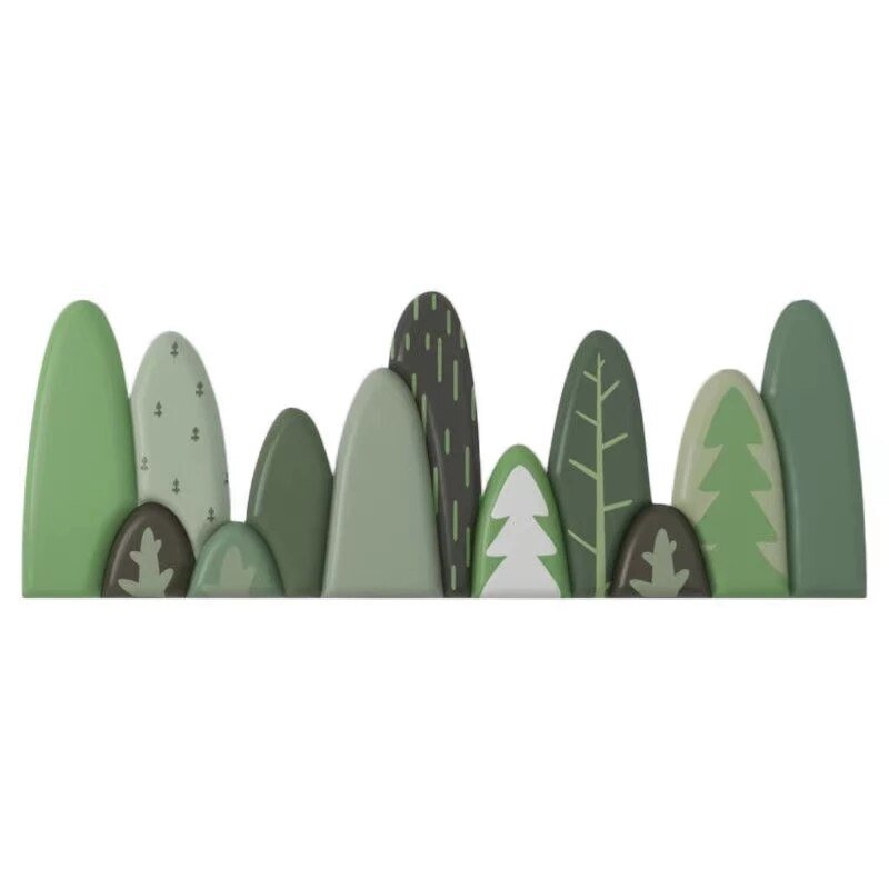 Kids Room Soft Headboard Wall Decor with Plants - Casatrail.com