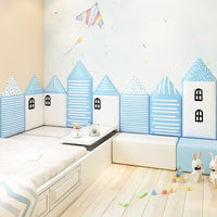 Thumbnail for Kids Soft Bag Wall Sticker for Bedroom Decor with Anti - collision Headboard - Casatrail.com