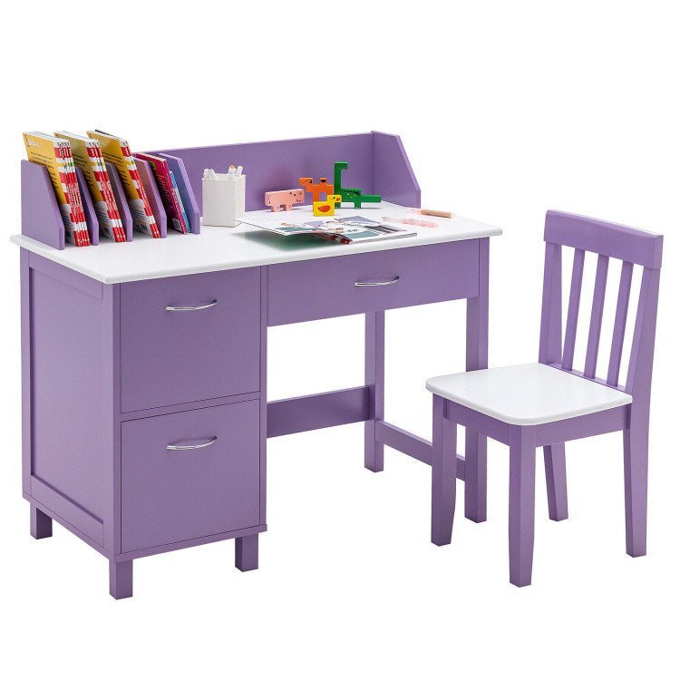 Kids Wooden Writing Furniture Set - Casatrail.com