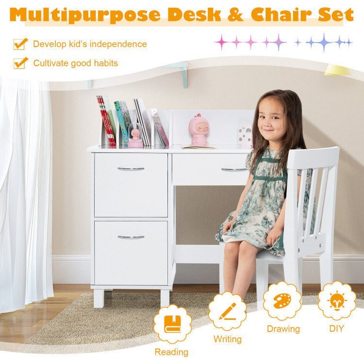 Kids Wooden Writing Furniture Set - Casatrail.com